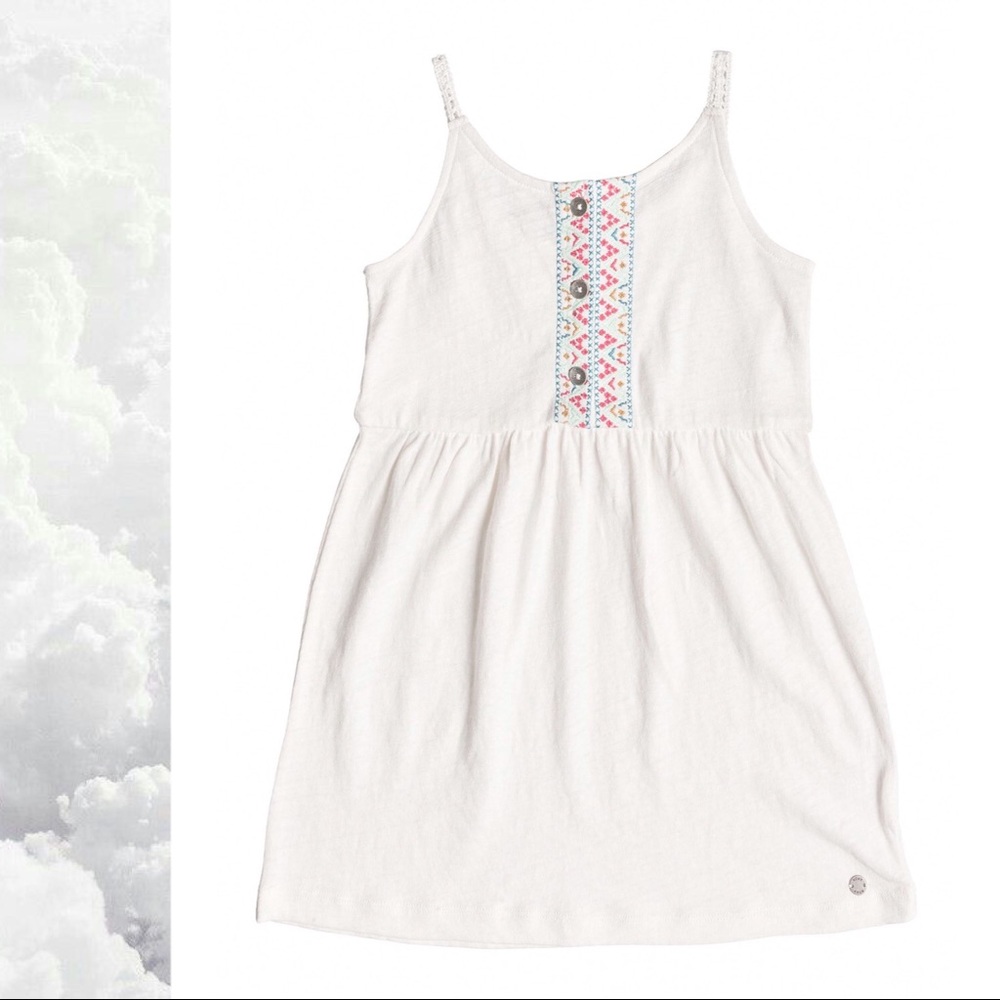 🌕 SOLD. 🥥 Roxy Reach-Up Above Embroidered Dress